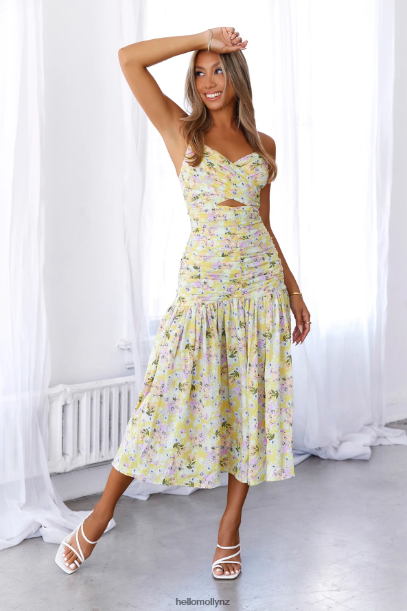 Hello Molly Sun Risin Maxi Dress Yellow PBN8866622 Clothing