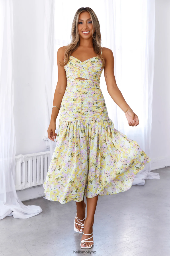 Hello Molly Sun Risin Maxi Dress Yellow PBN8866622 Clothing