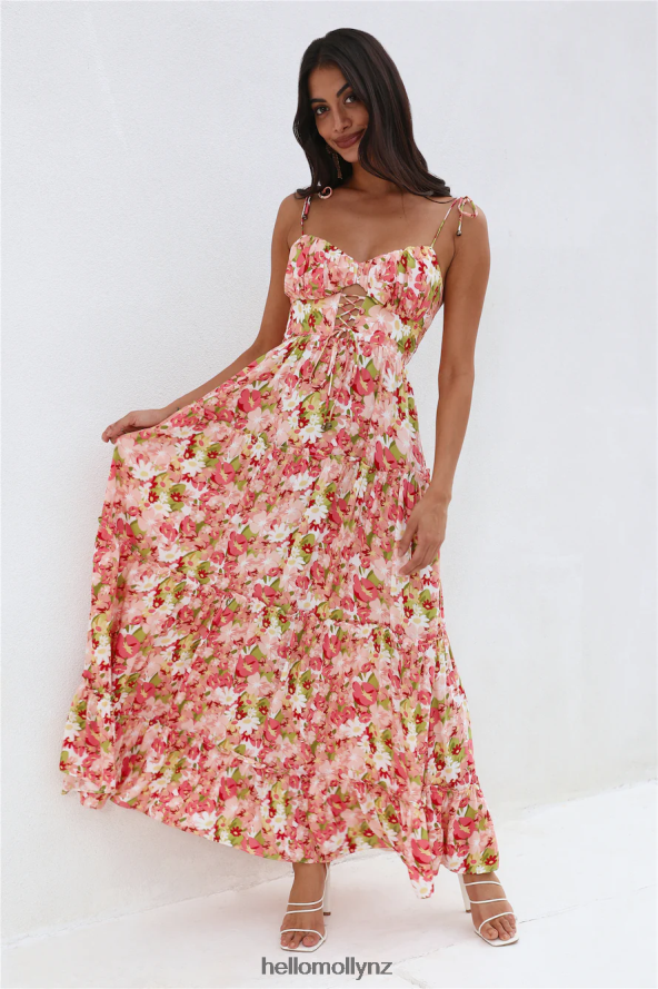Hello Molly Sunset Pictures Maxi Dress Pink PBN8865854 Clothing
