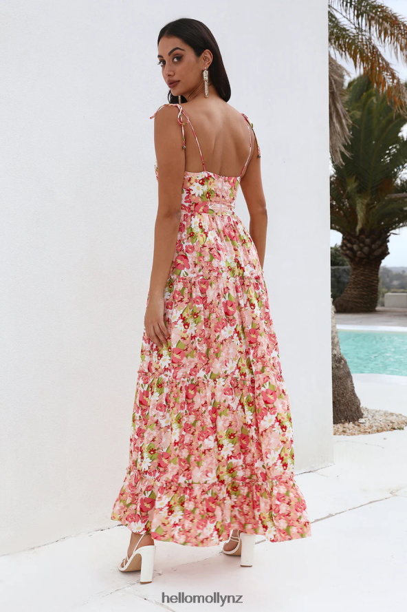 Hello Molly Sunset Pictures Maxi Dress Pink PBN8865854 Clothing