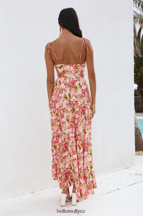 Hello Molly Sunset Pictures Maxi Dress Pink PBN8865854 Clothing