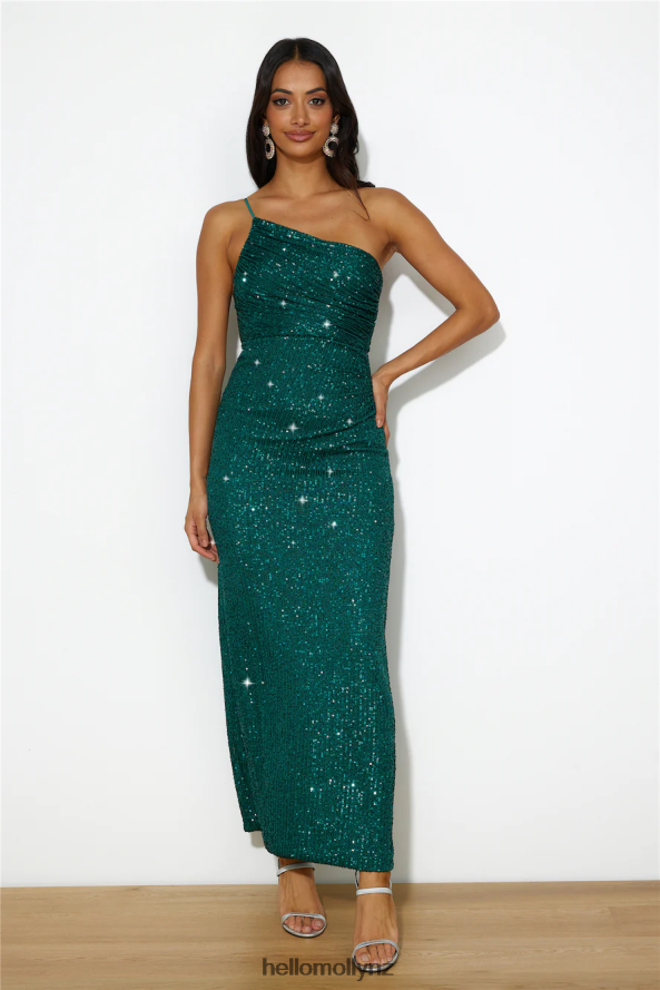 Hello Molly Super Stars Maxi Dress Emerald Green PBN8866292 Clothing