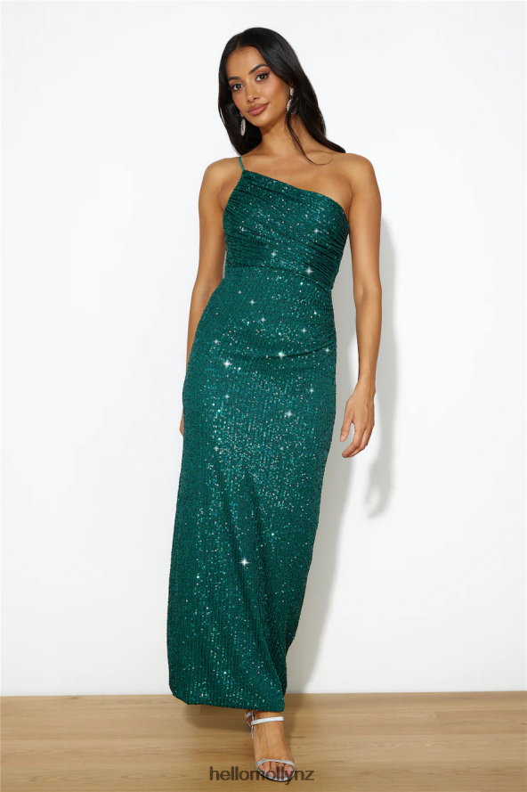 Hello Molly Super Stars Maxi Dress Emerald Green PBN8866292 Clothing