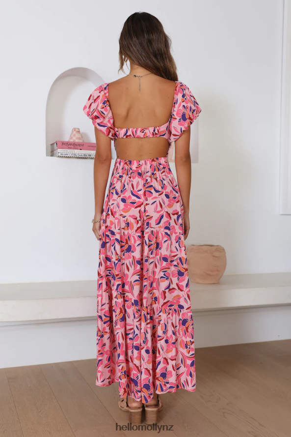 Hello Molly Szn For Prints Maxi Dress Pink PBN8866198 Clothing