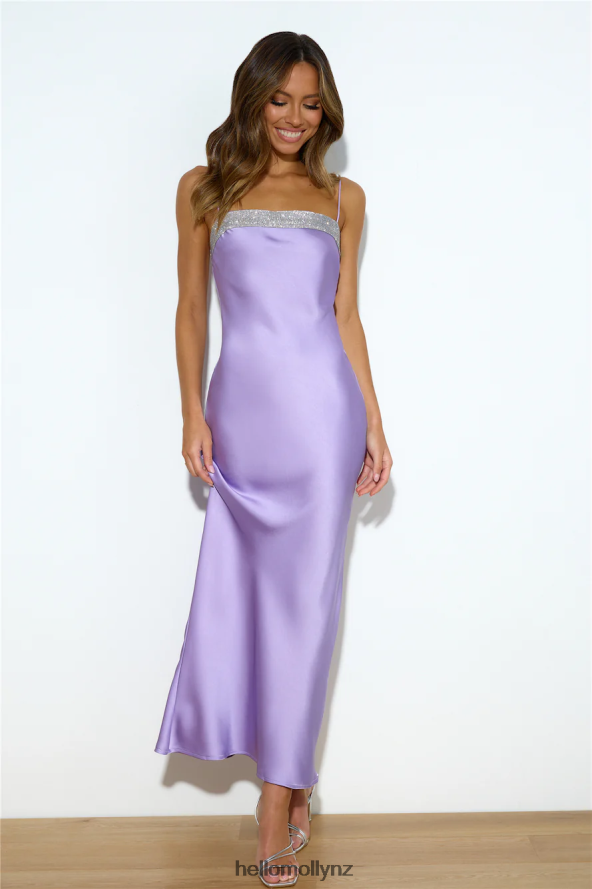 Hello Molly Touch Of Twinkle Maxi Dress Lilac PBN8866137 Clothing