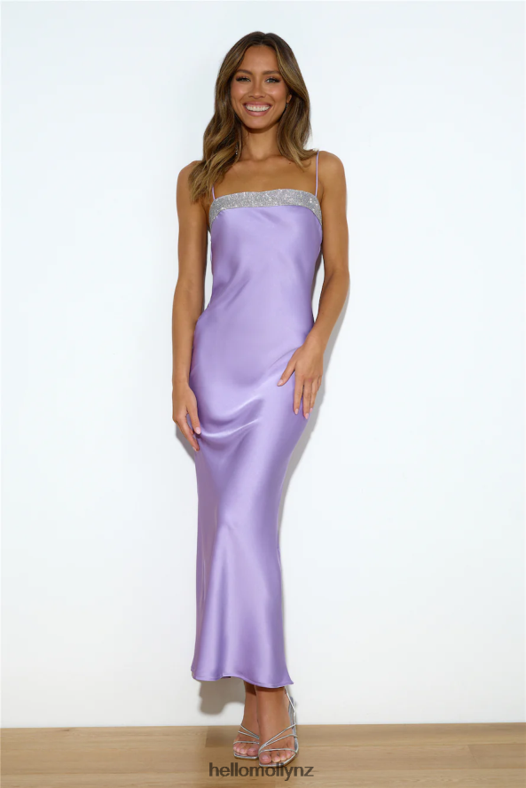 Hello Molly Touch Of Twinkle Maxi Dress Lilac PBN8866137 Clothing