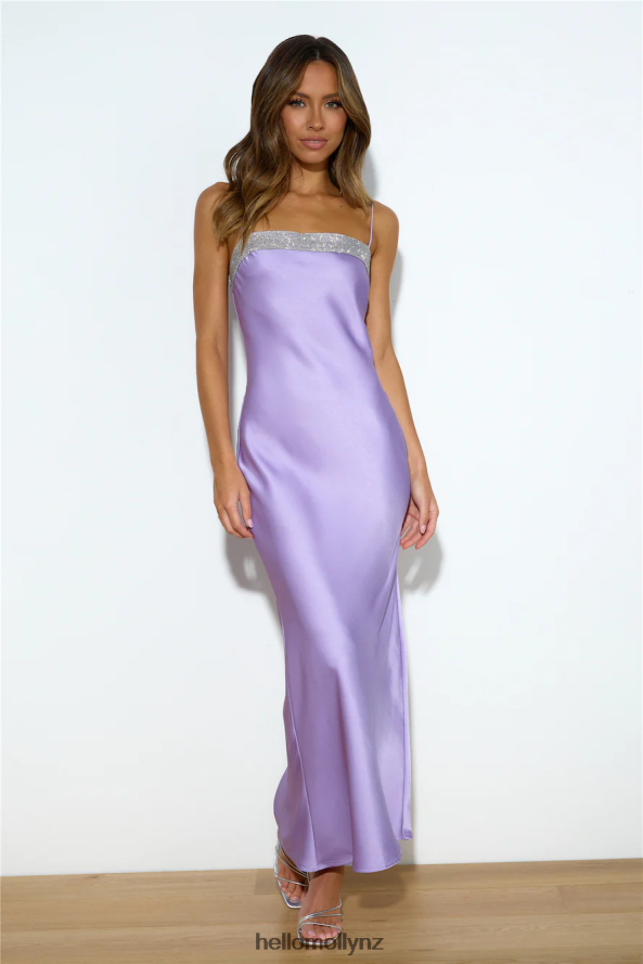 Hello Molly Touch Of Twinkle Maxi Dress Lilac PBN8866137 Clothing