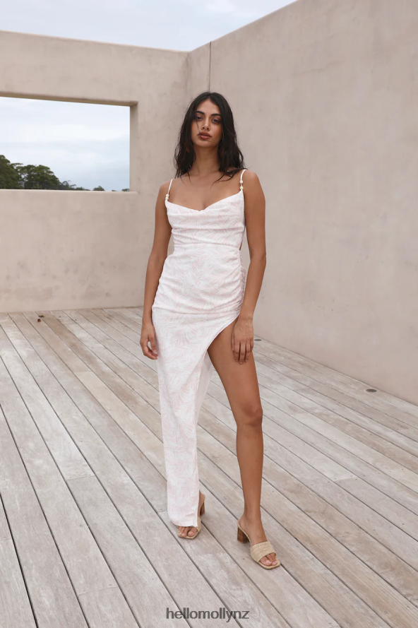 Hello Molly White Sand Oasis Maxi Dress Pink PBN8865817 Clothing