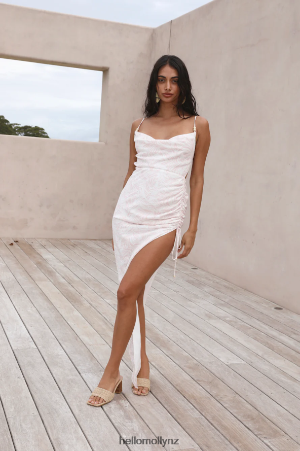 Hello Molly White Sand Oasis Maxi Dress Pink PBN8865817 Clothing