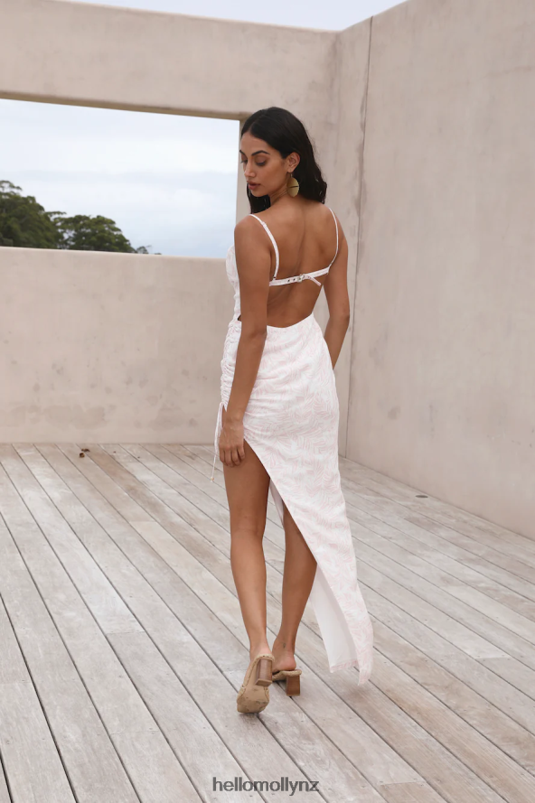 Hello Molly White Sand Oasis Maxi Dress Pink PBN8865817 Clothing