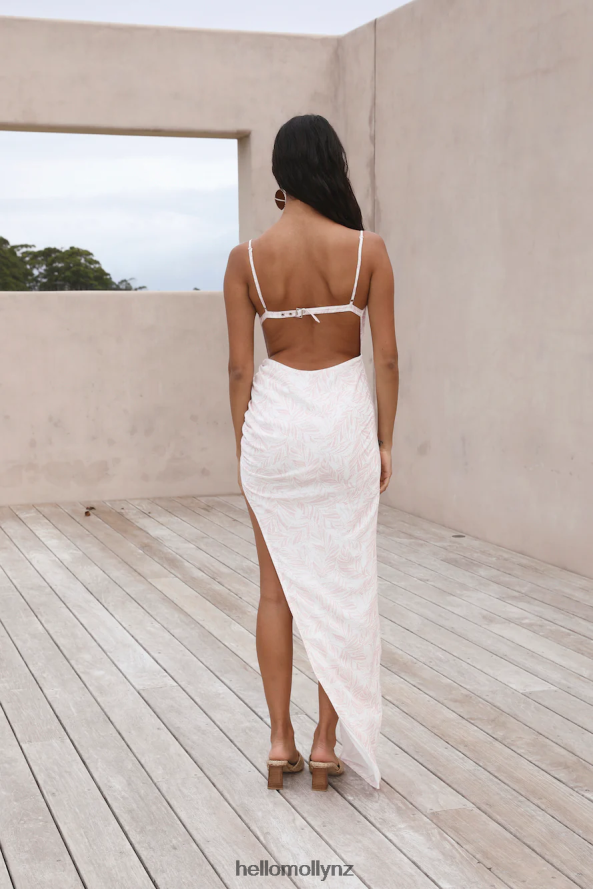 Hello Molly White Sand Oasis Maxi Dress Pink PBN8865817 Clothing