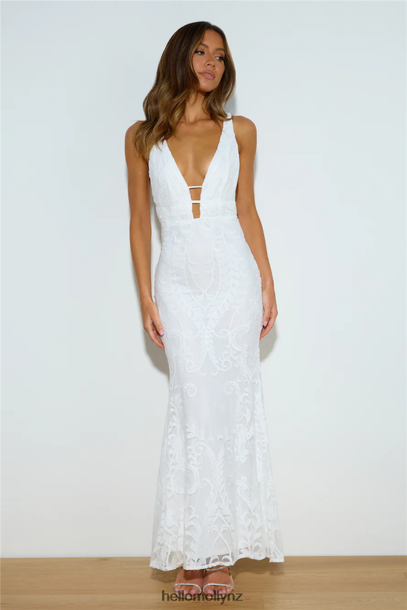 Hello Molly Your Day Maxi Dress White PBN8866088 Clothing