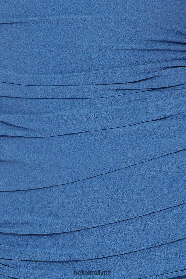 Hello Molly All The Curves Midi Dress Blue PBN8865151 Clothing