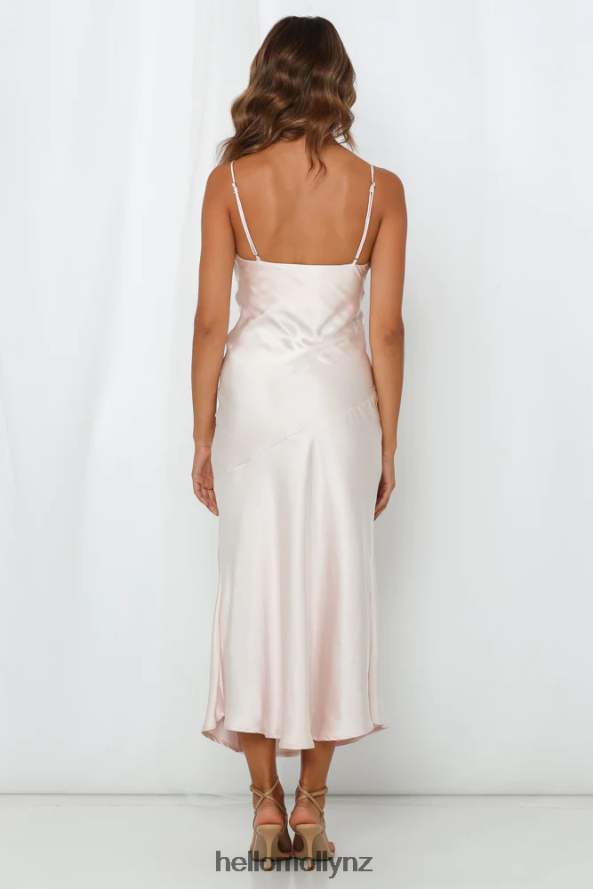 Hello Molly Asking For A Friend Midi Dress Champagne PBN8863561 Clothing