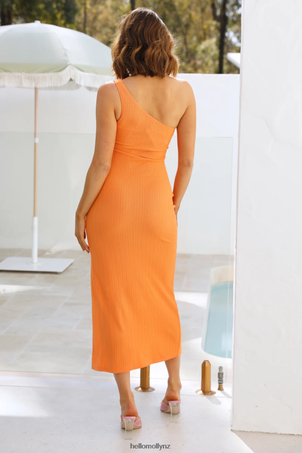 Hello Molly BFF Smiles Midi Dress Orange PBN8864406 Clothing