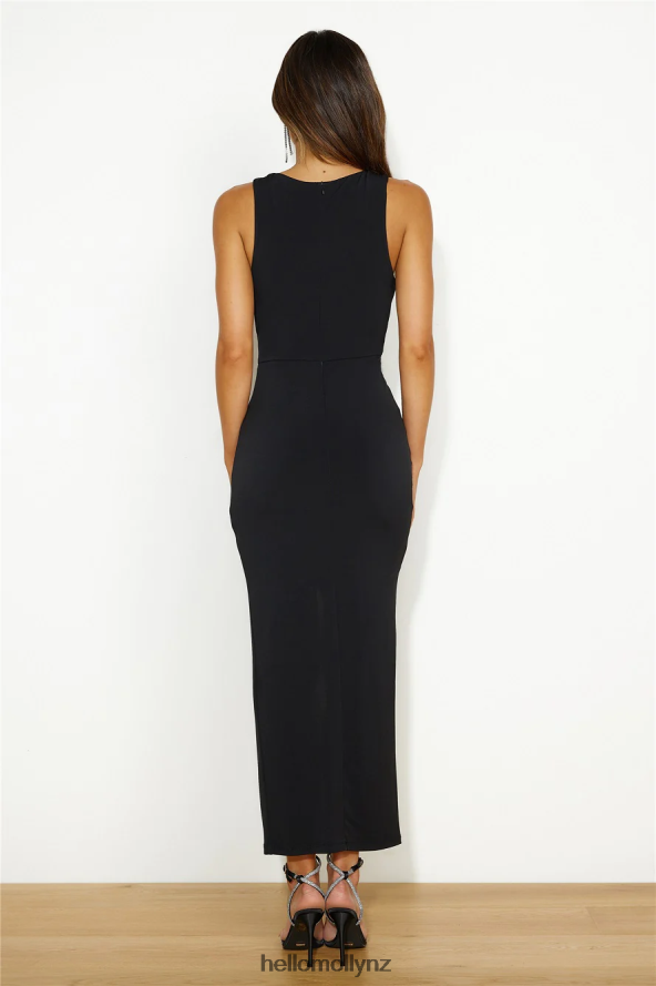 Hello Molly Babe In Town Midi Dress Black PBN8864119 Clothing