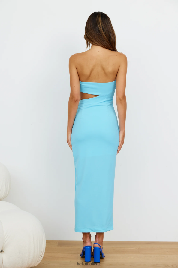 Hello Molly Bass Biased Midi Dress Blue PBN8864467 Clothing