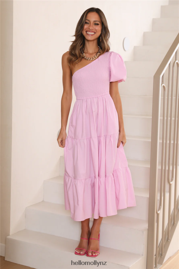 Hello Molly Beauty Is You Midi Dress Pink PBN8864409 Clothing