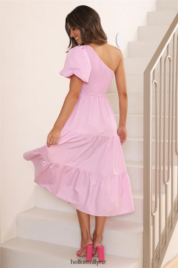 Hello Molly Beauty Is You Midi Dress Pink PBN8864409 Clothing