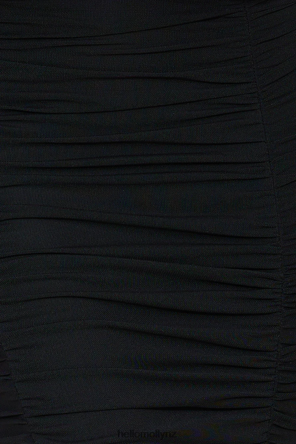 Hello Molly Bestie Loves Mesh Midi Dress Black PBN8864242 Clothing