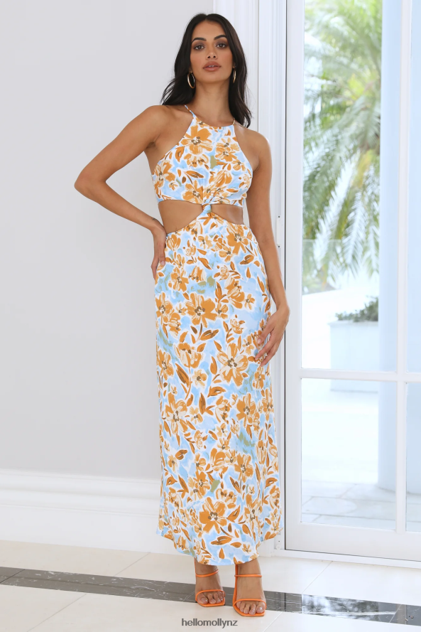 Hello Molly Brunch For Two Midi Dress Blue PBN8864515 Clothing