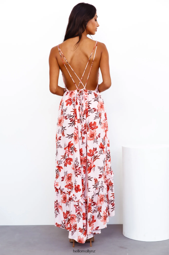 Hello Molly Brunchin Only Midi Dress Pink PBN8864133 Clothing