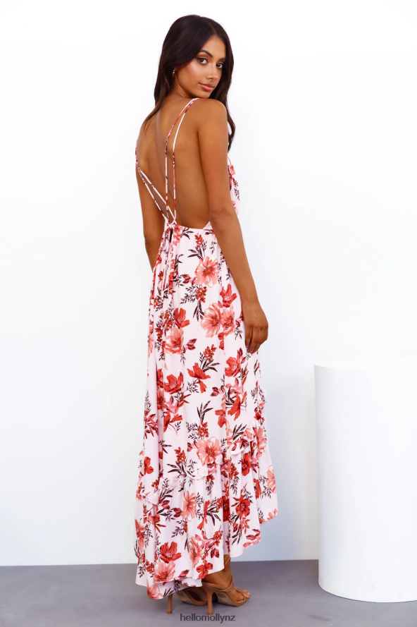 Hello Molly Brunchin Only Midi Dress Pink PBN8864133 Clothing