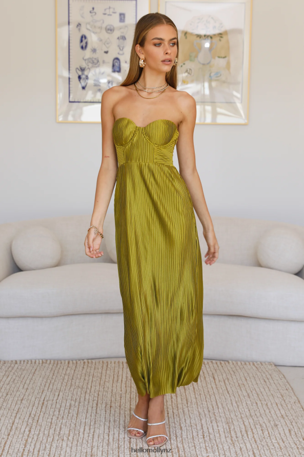 Hello Molly Chase The Blues Midi Dress Green PBN8863467 Clothing