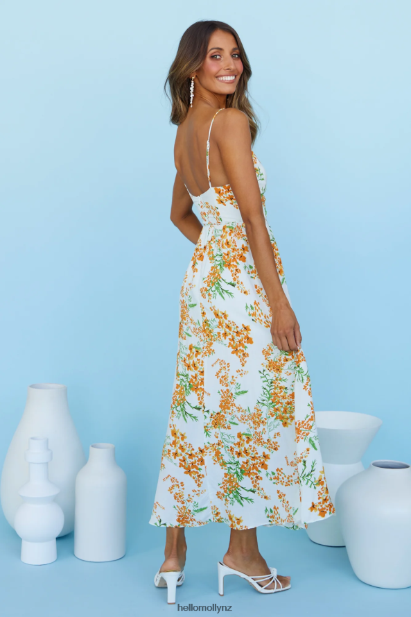 Hello Molly Cherub Kisses Midi Dress Orange PBN8864438 Clothing