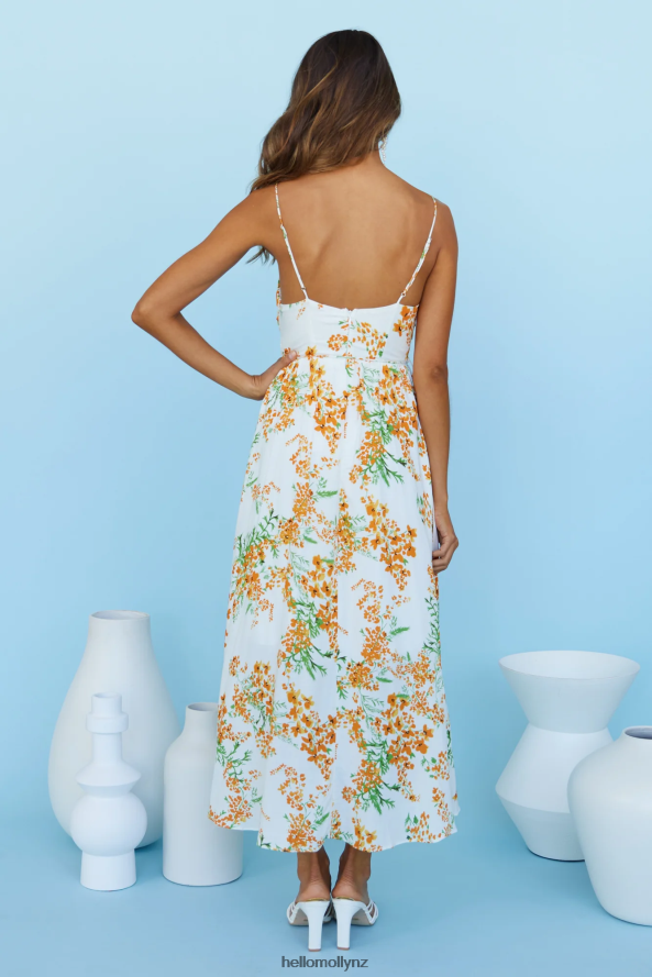 Hello Molly Cherub Kisses Midi Dress Orange PBN8864438 Clothing