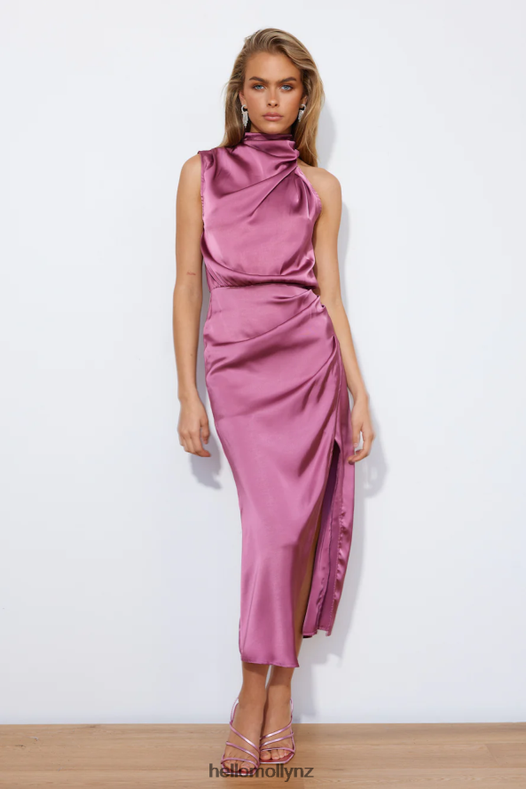 Hello Molly Cocktail Party Midi Dress Pink PBN8863829 Clothing