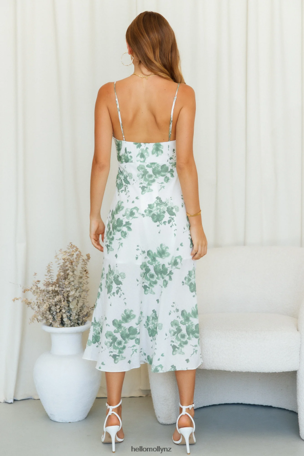 Hello Molly Convos With You Midi Dress Olive PBN8863825 Clothing