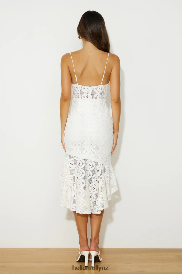Hello Molly Dance Till Sunrise Lace Midi Dress White PBN8864208 Clothing