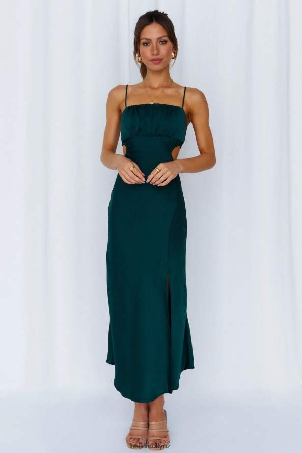 Hello Molly Daytime Affair Midi Dress Forest Green PBN8863486 Clothing