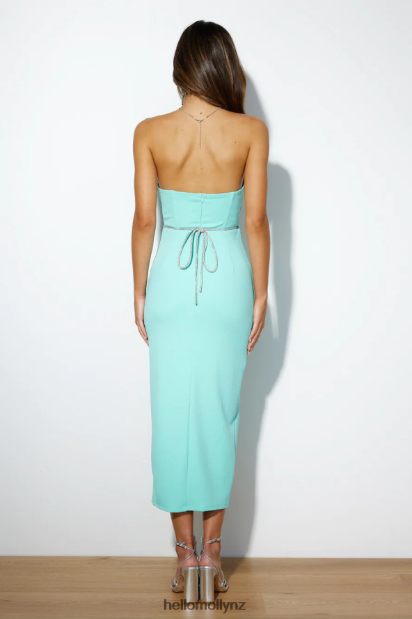 Hello Molly Diamante Dreams Midi Dress Mint PBN8864758 Clothing