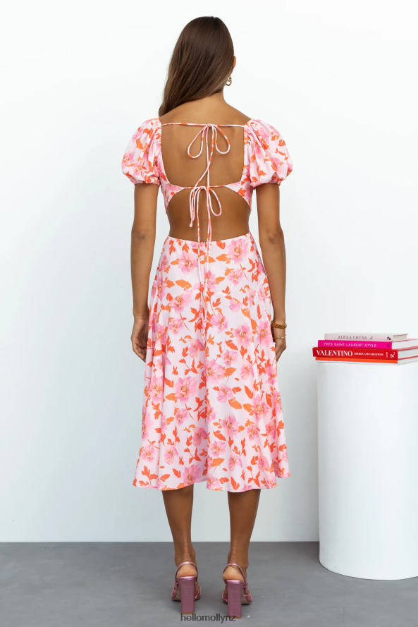 Hello Molly Dish It Out Midi Dress Pink PBN8863735 Clothing