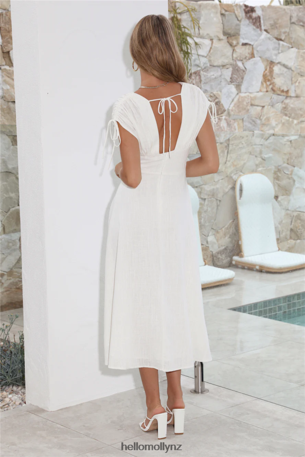 Hello Molly Dreamy Brunch Midi Dress White PBN8864444 Clothing