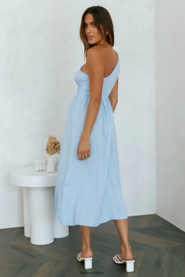 Hello Molly Drive Far Away Midi Dress Blue PBN8864658 Clothing