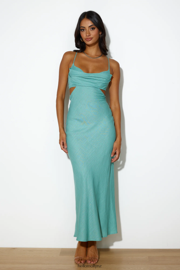 Hello Molly Fancy Brunch Date Midi Dress Sage PBN8864503 Clothing