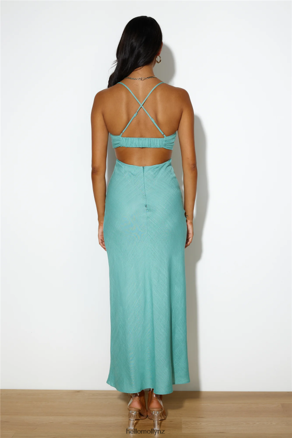 Hello Molly Fancy Brunch Date Midi Dress Sage PBN8864503 Clothing