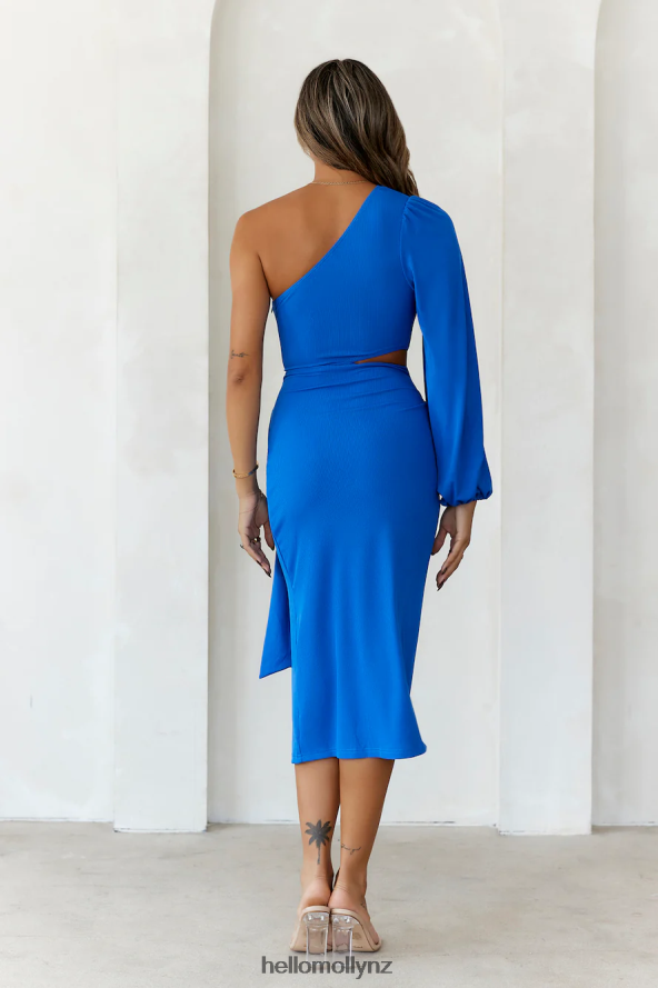 Hello Molly Feeling Snatched Midi Dress Blue PBN8865138 Clothing