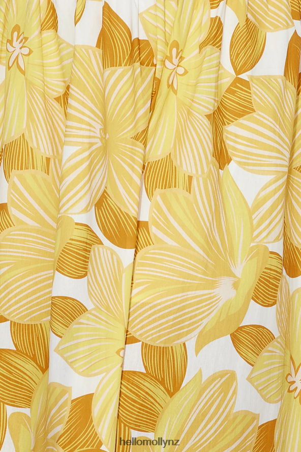 Hello Molly Field Of Sunflowers Midi Dress Yellow PBN8864666 Clothing