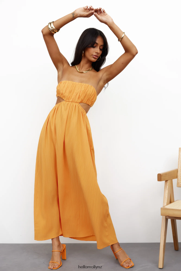 Hello Molly GORG Lover Midi Dress Orange PBN8863835 Clothing