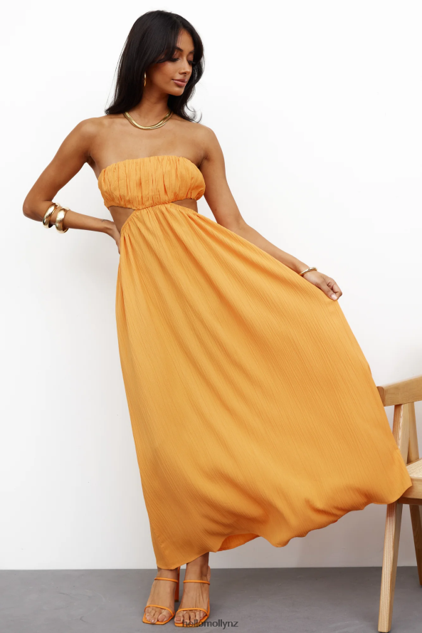 Hello Molly GORG Lover Midi Dress Orange PBN8863835 Clothing