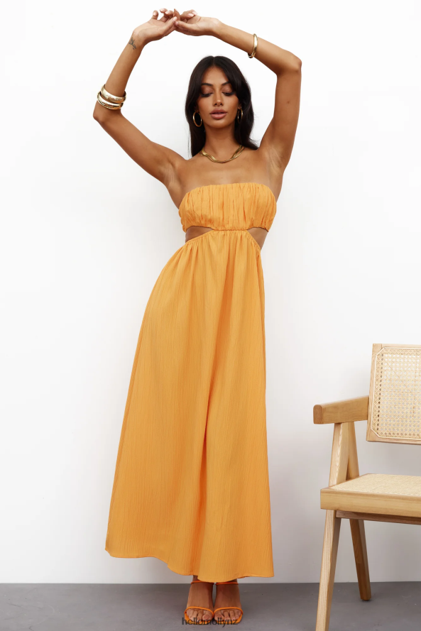 Hello Molly GORG Lover Midi Dress Orange PBN8863835 Clothing