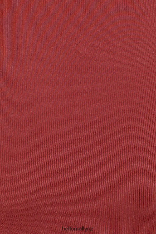 Hello Molly Girls' Night Ribbed Midi Dress Red PBN8864704 Clothing