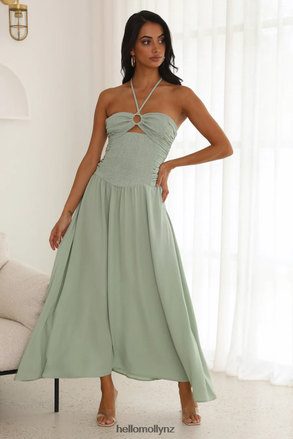 Hello Molly Go Back In Time Midi Dress Green PBN8865193 Clothing