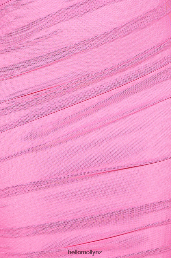 Hello Molly Goals Are Her Mesh Midi Dress Pink PBN8863937 Clothing