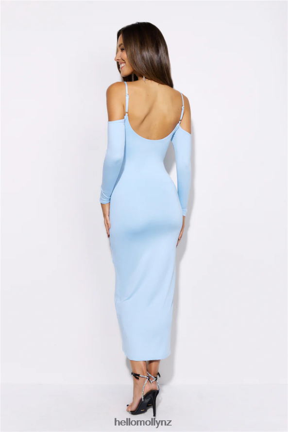 Hello Molly Her Muse Midi Dress Blue PBN8865369 Clothing