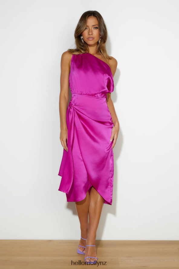 Hello Molly Hush Hush Midi Dress Purple PBN8864089 Clothing